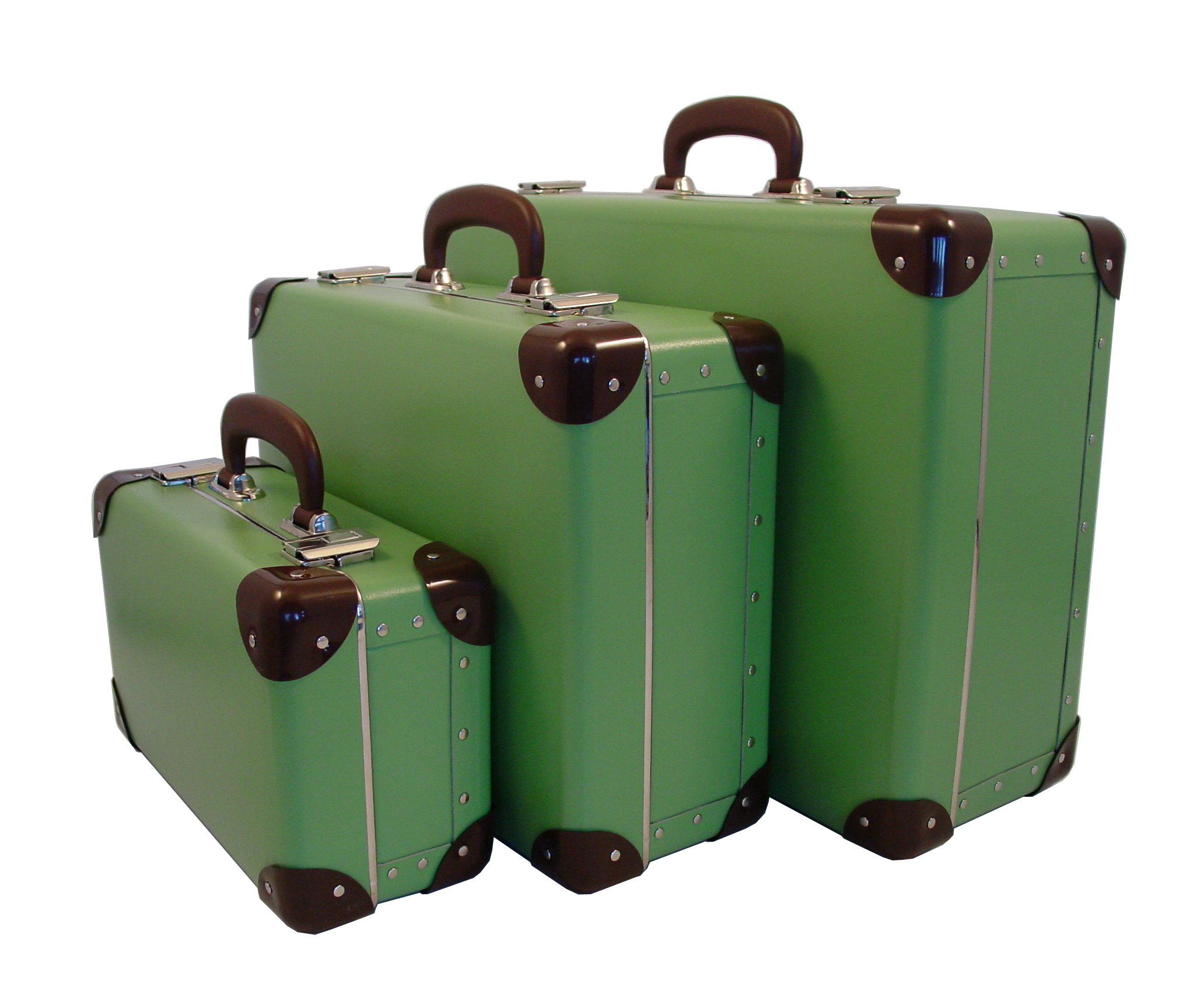 Traveler Suitcases, 3 set, Soft Green | Weekenders